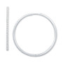Diamond Medium Hoop Earrings (1/2 ct. t.w.) in 10k White Gold