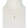 Cultured Freshwater Pearl (7mm) & Diamond (1/8 ct. t.w.) Halo 18" Pendant Necklace in 14k Gold. Created for Macy's