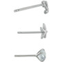 3-Pc. Set Cubic Zirconia Nautical-Themed Stud Earrings in Sterling Silver, Created for Macy's