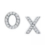 Cubic Zirconia X & O Mismatch Stud Earrings, Created for Macy's