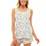 Yummie Printed Tank Top & Shorts Pajama Set