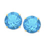 Blue Topaz Stud Earrings (6-3/4 ct. t.w.) in 14k Gold