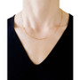 Elongated Box Link 18" Chain Necklace in 14k Gold