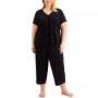 The Everyday Cotton Plus Size Capri Pajamas Set, Created for Macy's