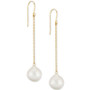 Cultured Freshwater Baroque Pearl (12mm) Chain Drop Earrings