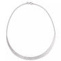 Textured Cleopatra 18" Statement Necklace in 18k Gold-Plated Sterling Silver, Created for Macy's (Also in Sterling Silver)
