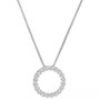 Diamond Open Circle 18" Pendant Necklace (1/2 ct. t.w.)