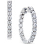 Diamond Hoop Earrings in 14k White Gold (2-1/2 ct. t.w.)