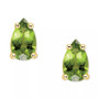 Peridot Pear Stud Earrings (1/2 ct. t.w.) in 14k Gold