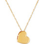 Polished Heart 17" Pendant Necklace in 10k Gold