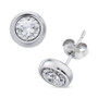 Diamond Bezel Stud Earrings (3/8 ct. t.w.) in 14k White Gold