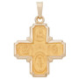 4-Way Medal Pendant in 14k Yellow Gold
