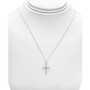 Diamond Baguette Cross 18" Pendant Necklace (1/4 ct. t.w.) in 14k Gold or 14k White Gold
