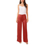 Women's Solid-Color Slit-Leg Ankle Pants