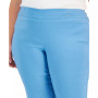 Plus Size Tummy Control Pull-On Slim-Leg Pants, Created for Macy's