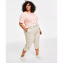 Plus Size Comfort-Waist Capri Pants, Created for Macy's