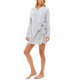 Women's Wrap Cardigan & Printed Pajamas Set
