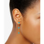 EFFY® Turquoise (5mm) Drop Earrings in 14k Gold
