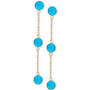 EFFY® Turquoise (5mm) Drop Earrings in 14k Gold