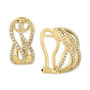 EFFY® Diamond Abstract Swirl Hoop Earrings (3/8 ct. t.w.) in 14k Gold