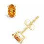 Citrine (1/2 ct. t.w.) Stud Earrings in 14K White Gold or 14K Yellow Gold