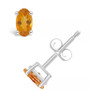 Citrine (1/2 ct. t.w.) Stud Earrings in 14K White Gold or 14K Yellow Gold