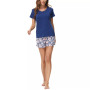 Women's 2-Piece Short Sleeve Raglan Tee with Short Set