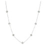 Crystal Ball 18" Statement Necklace in Sterling Silver, Created for Macy's