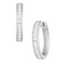 Diamond Hoop Earrings (1 ct. t.w.) in 14k White or Rose Gold