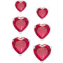 3-Pc. Set Lab-Created Red Spinel Graduated Heart Stud Earrings (1-3/8 ct. t.w.) in Sterling Silver