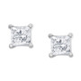 Diamond Princess Stud Earrings (1 ct. t.w.) in 14k White Gold