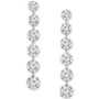 Lab Grown Diamond Linear Drop Earrings (6-1/4 ct. t.w.) in 14k White Gold