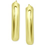 Small Polished Hoop Earrings in 18K Gold-Plated Sterling Silver, 1", Created for Macy's