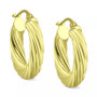 Wide Twist Small Hoop Earrings, 20mm, Created for Macy's