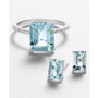 EFFY® Aquamarine Stud Earrings (1-9/10 ct. t.w.) in 14k White Gold