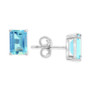 EFFY® Aquamarine Stud Earrings (1-9/10 ct. t.w.) in 14k White Gold