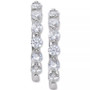 Diamond Small Hoop Earrings (1 ct. t.w.) in 14k White or Yellow Gold