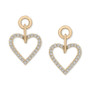Diamond Heart Drop Earrings (1/2 ct. t.w.) in 14k Gold, Created for Macy's