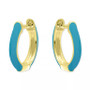 Enamel Small Huggie Hoop Earrings, 0.59", Created for Macy's