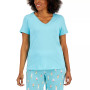 Women's Cotton Lace-Trim Essentials Capri Pajama Set, Created for Macy's