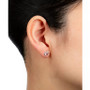 Color Crystal Halo Stud Earrings in Sterling Silver, Created for Macy's