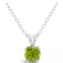 Gemstone Pendant Necklace in Sterling Silver
