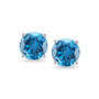 Blue Diamond Stud Earrings (1 ct. t.w.) in 14K White Gold