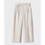 Women's Elastic Waist Detail Wide Leg Pants