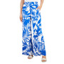 Floral-Print Satin Pull-On Wide-Leg Pants, Created for Macy's