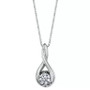 Diamond (1/10 ct. t.w.) Twist Pendant in 14k White or Yellow or Rose Gold