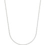 Beaded Link Chain Necklace (3/4mm) in 14k White Gold