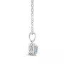 Aquamarine (3/8 ct. t.w.) and Diamond Accent Pendant Necklace in Sterling Silver (Also Available in Emerald)