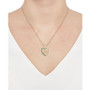 Emerald (3/8 ct. t.w.) & Diamond (1/8 ct. t.w.) Mom 18" Pendant Necklace in 14k Gold