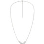 Lab-Created Diamond Curved Bar 18" Collar Necklace (1/2 ct. t.w.) in Sterling Silver, 16 + 2" extender